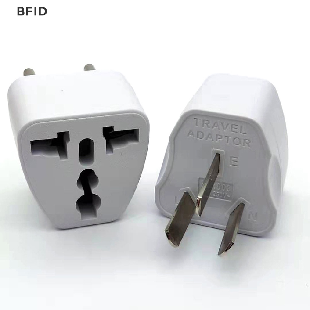 [BFID] Us EU Universal to AU Australia Steker 3pin AC Power Adapter Travel Converter [ID]