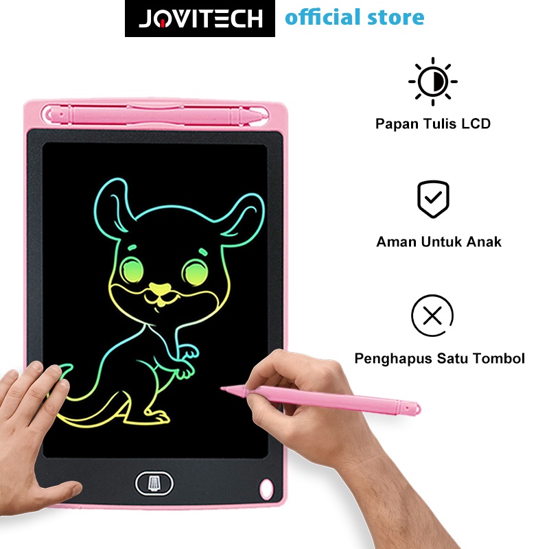 【COD】Jovitech LCD Drawing Writing Tablets 8.5&quot;/12&quot;warna-warni papan gambar 8 inci/12 inch Tulis display board - B2