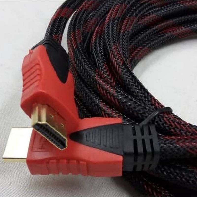 KABEL HDMI TV TO HDMI 1,5M/ 3M/ 5M/10M/ KABEL SET TOP BOX/ KABEL HDMI SERAT JARING/ CABLE HIGH QUALITY/ HIGH SPEED/ HD