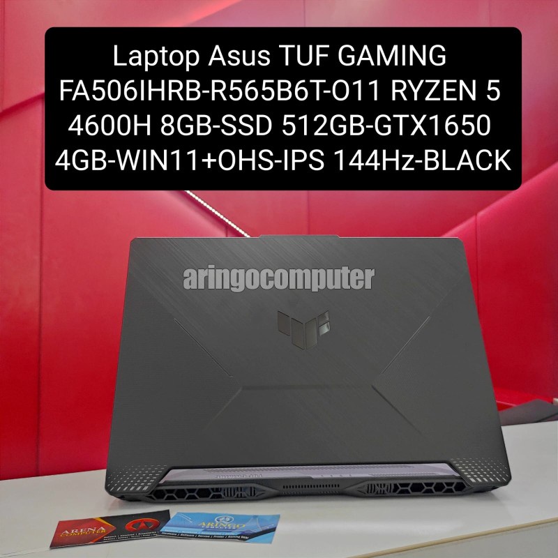 Laptop Asus TUF GAMING FA506IHRB-R565B6T-O11 RYZEN 5 4600H 8GB-SSD 512GB-GTX1650 4GB-WIN11+OHS-IPS 144Hz-BLACK