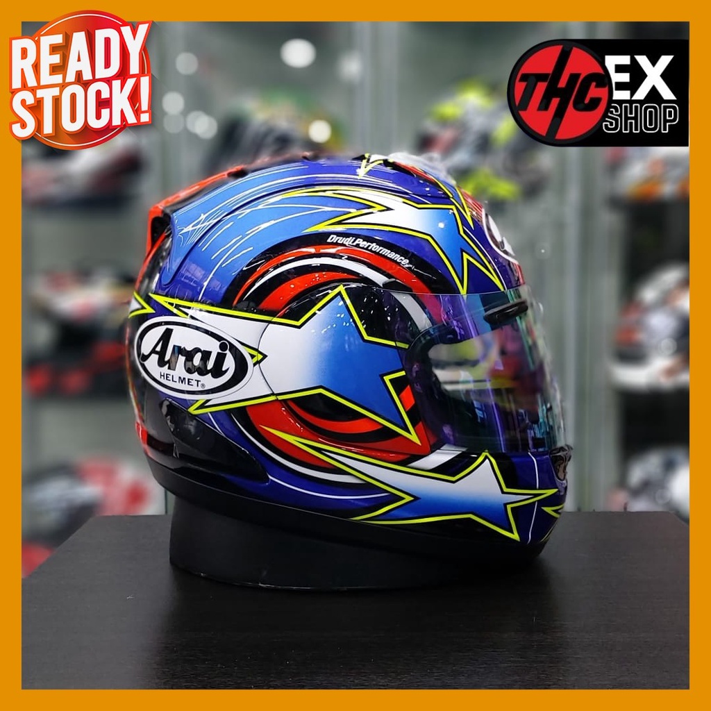 ARA1 RR5 EDWARD QATAR BLUE SIZE XL FULL FACE HELM 2ND SECOND RX-7-RR5