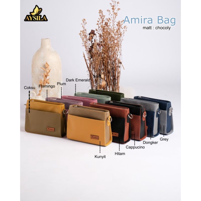 AMIRA BAG BY AYSILA TAS SELEMPANG BAHAN CHOCOLY ANTI AIR PREMIUM WATERPROOF