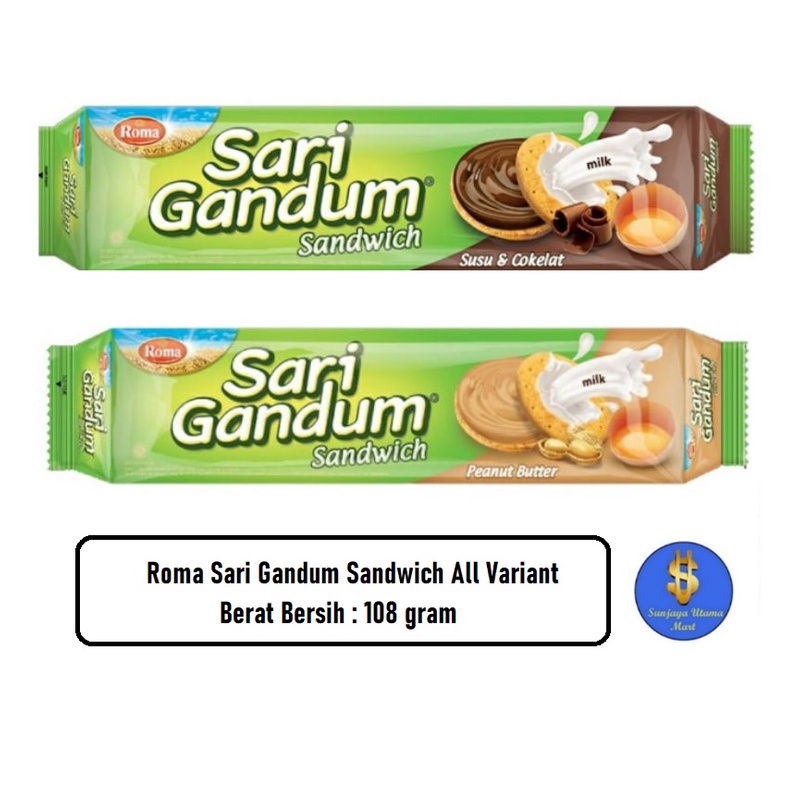 

Biskuit Roma Sari Gandum Sandwich 108gr All Variant-Roma Biscuit Sari Gandum