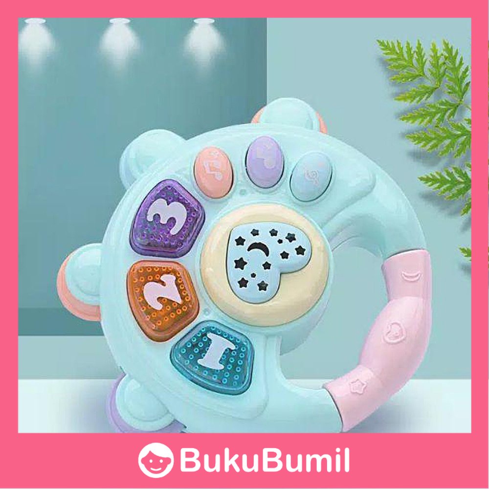 LUGO Baby Toys - Lonceng Rattle Proyeksi Bayi/ Mainan Mainan Bayi / Mainan Bayi Mainan Musik Genggam