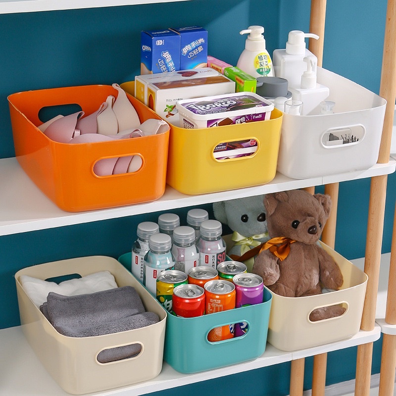 Kotak Penyimpanan Serbaguna Storage Box BIN Organizer Skincare Keranjang Makanan Keranjang Baju