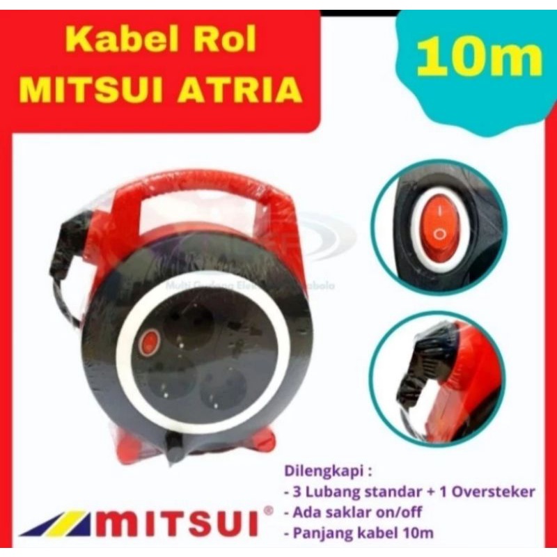 Kabel Box MITSUI MSC-154 10 Meter + Saklar (Standar SNI)