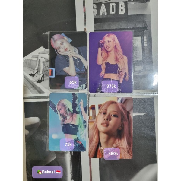 PC Photocard Rosé Blackpink Tokyo Dome The Album Japan