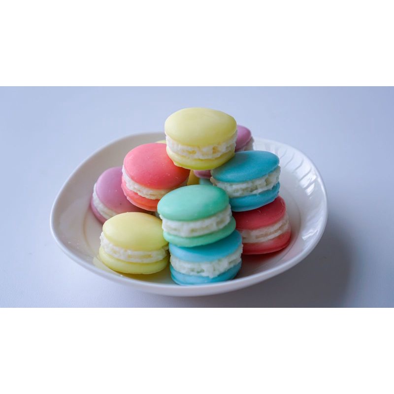 Lilin Macaron Mini / Scented Candle / Aromaterapi / Lilin Lucu Aman Untuk Anak / Properti Foto