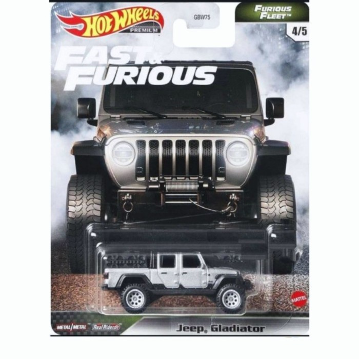 Hot Wheels Premium Jeep Gladiator Fast Furious Fleet Ban Karet #Bergaransi