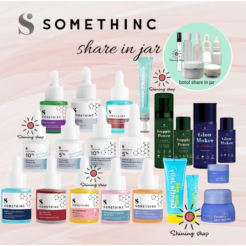 [ SHARE In Jar ] SOMETHINC Niacinamide Beet Serum/ Hyaluronic B5 / AHA BHA Peeling/ 24k Gold / 1% Re