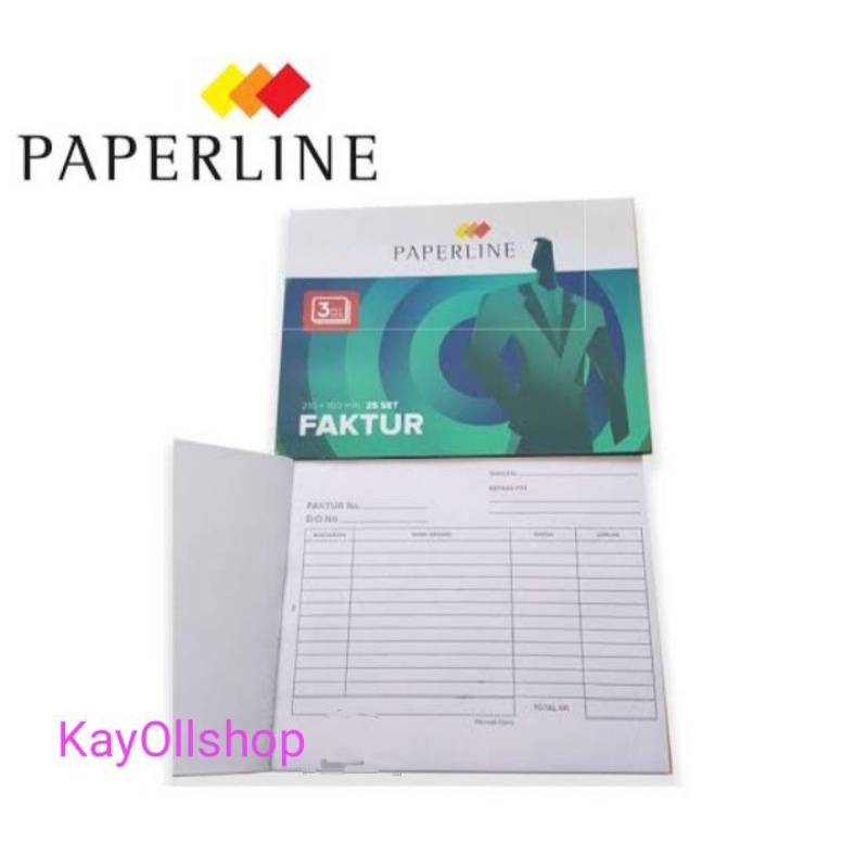 

Paperline Faktur 3 Ply / Buku Faktur NCR PPL Rangkap Besar / 1 Pcs