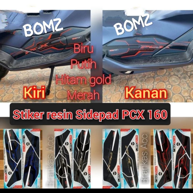 Stiker resin sidepad PCX 160 sticker resin sidepad PCX 160
