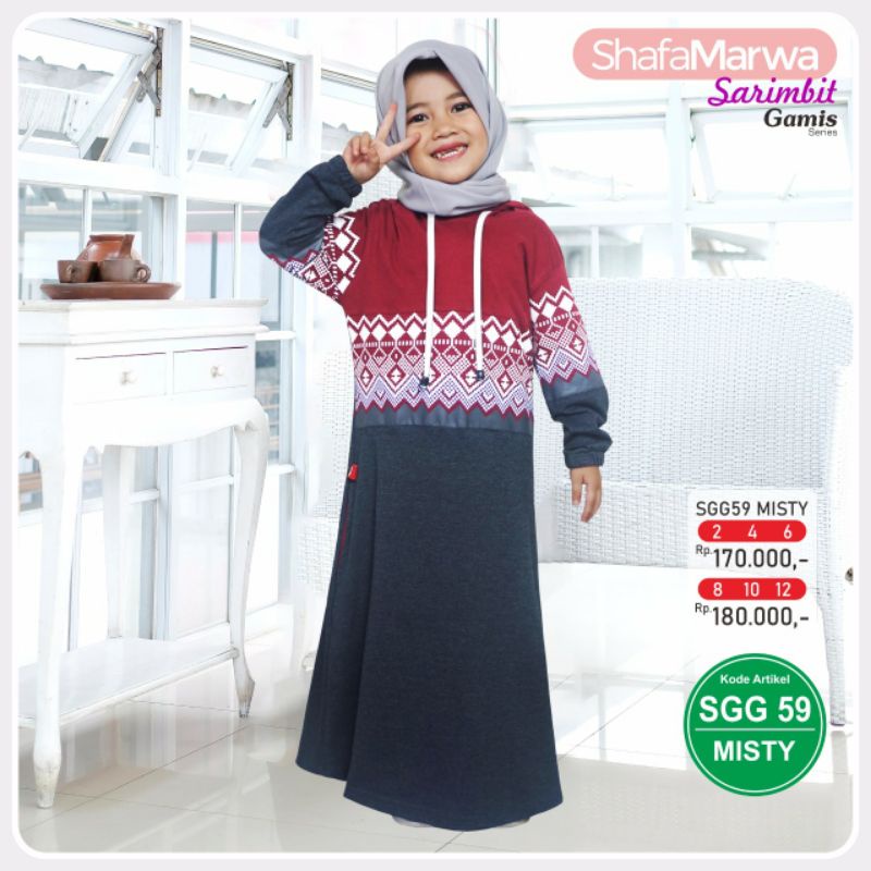 GAMIS ANAK SHAFA MARWA SGG 59 / BAJU ANAK / GAMIS KAOS ANAK