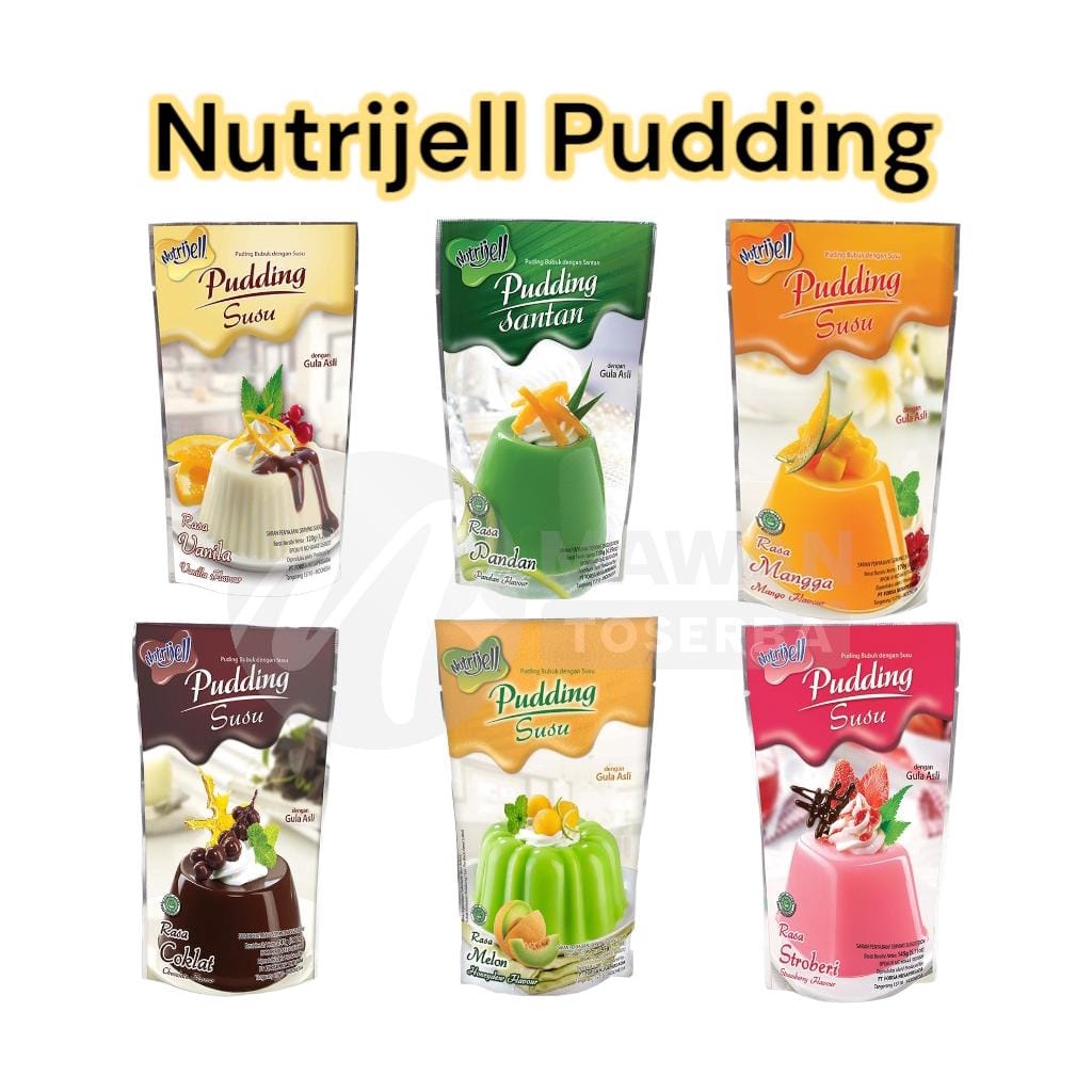 

Nutrijell Nutrijel PUDING SUSU rasa 120gr,145gr,170gr / serbuk pudding susu