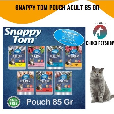 SNAPPY TOM POUCH 85GR MAKANAN BASAH POUCH 85 GR