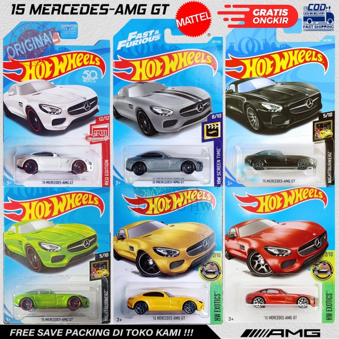 Hot Wheels 15 Mercedes Amg Gt #Bergaransi