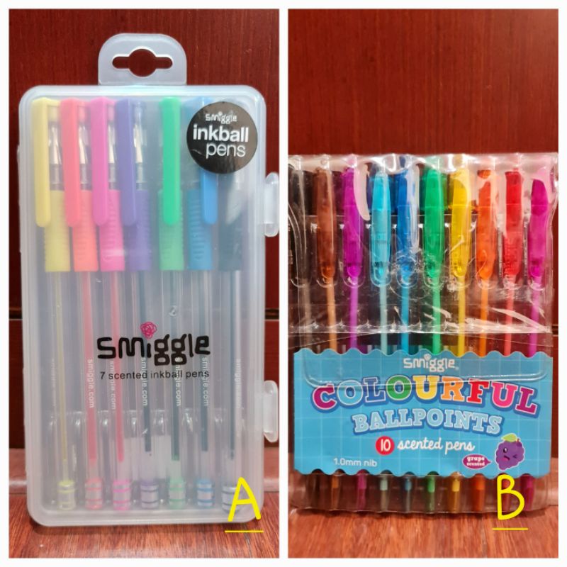 

SMIGGLE SCENTED COLOURFUL BALLPOINTS PEN SMIGGLE CETEK WANGI