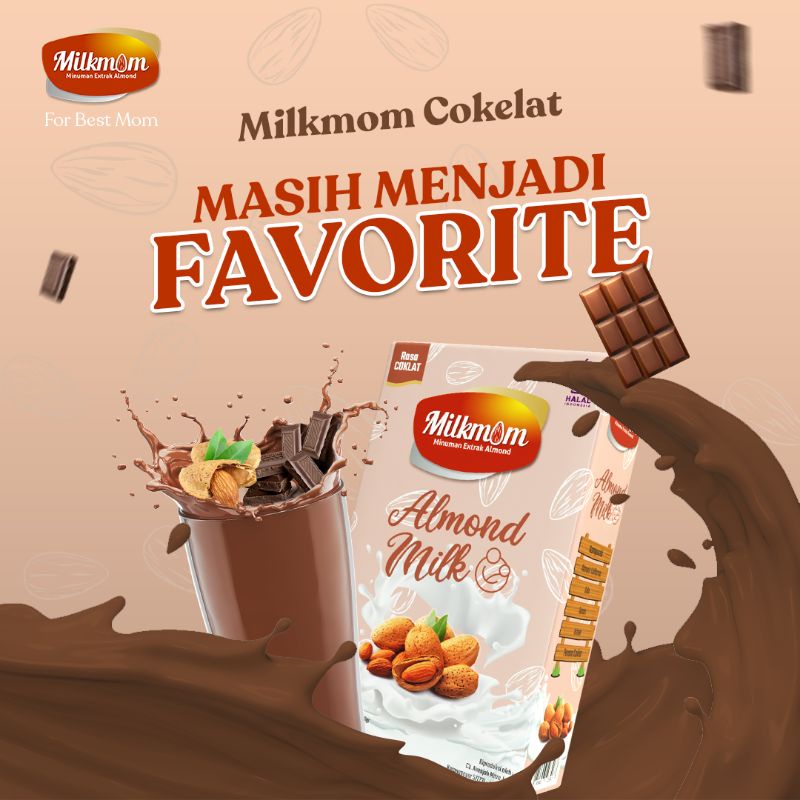 MILKMOM asi booster almond dan susu ibu hamil