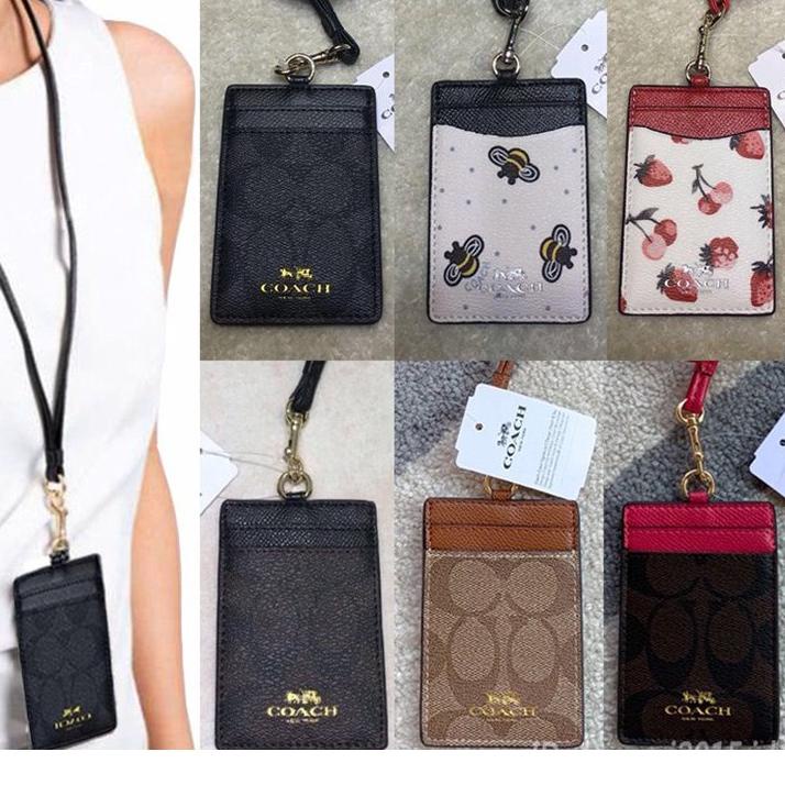 

Terbaik! (Penjualan Spesial) Kartu kerja Coach 100% ID card holder lanyard/name card holder/tag/la