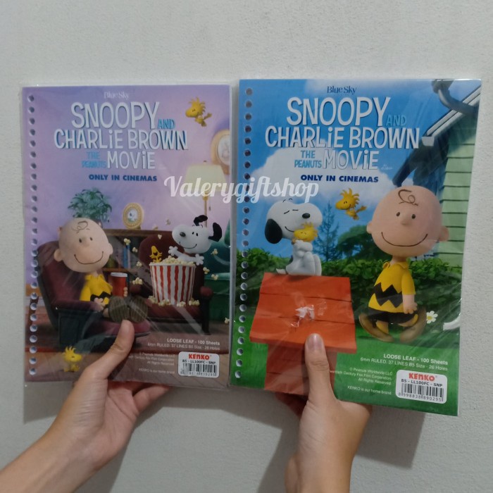 

] Isi Binder Loose Leaf Karakter Snoopy Charlie Brown Peanuts Size B5