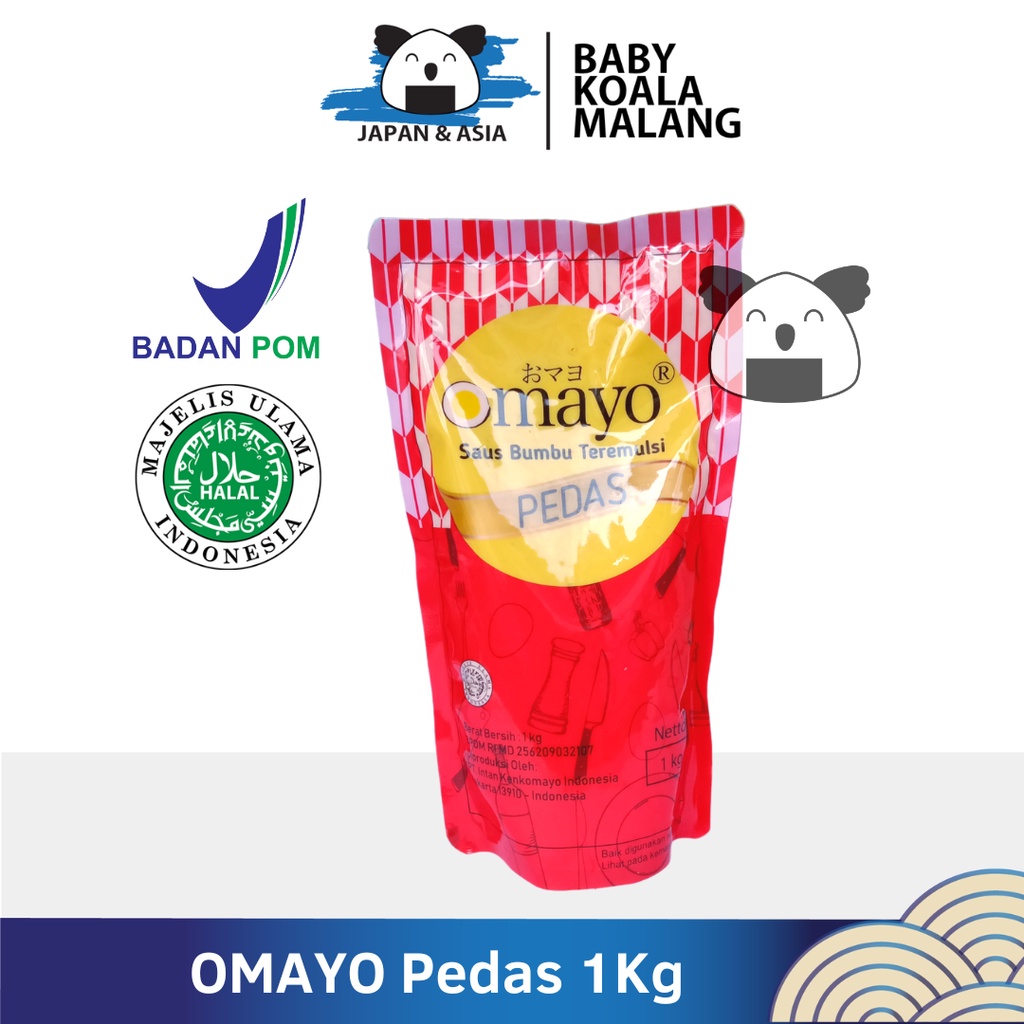 

OMAYO Mayo Mayonnaise Pedas 1 Kg Halal │ Mayonnaise Spicy.