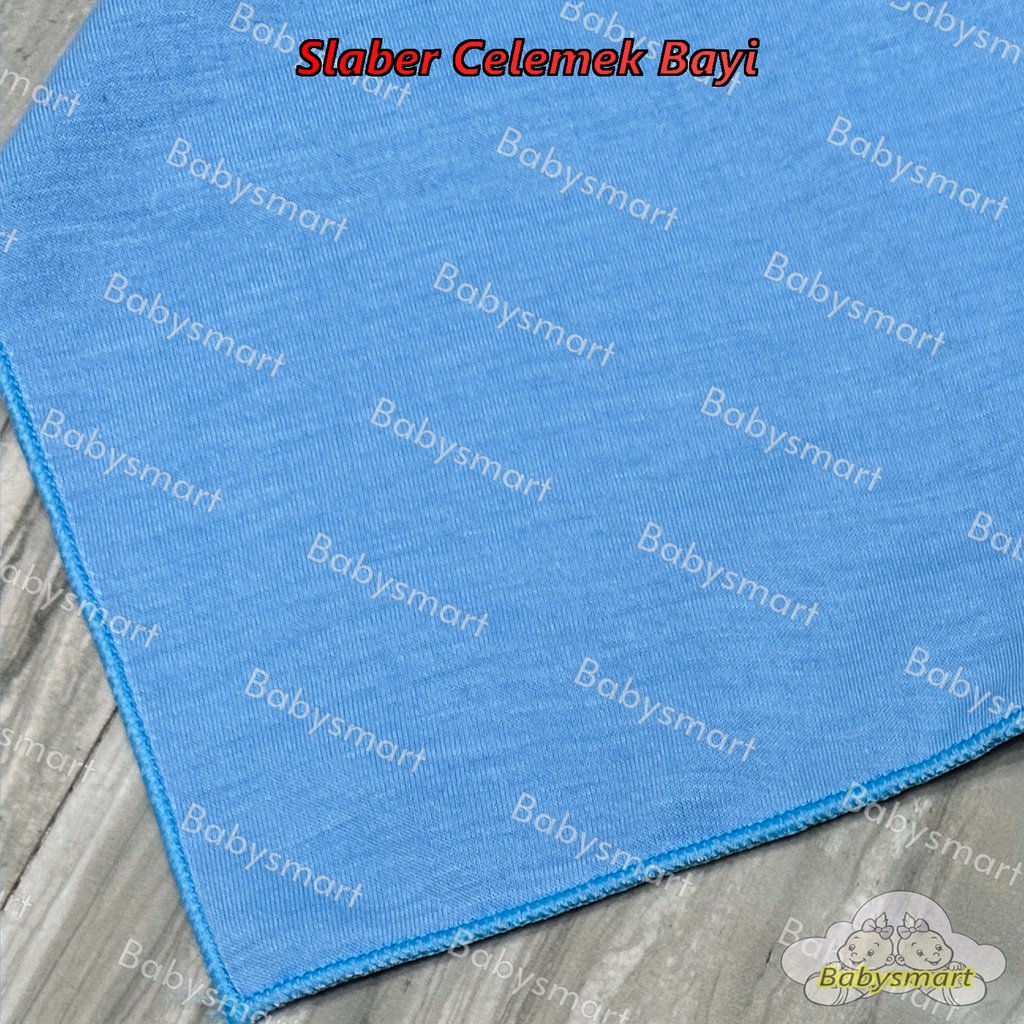 Babysmart - 1 PCS Slaber Slabber BIB Celemek Bayi Anak Model Segitiga POLOSMultifungsi/ Tatakan Air Liur Tadah Iler / Celemek Makan