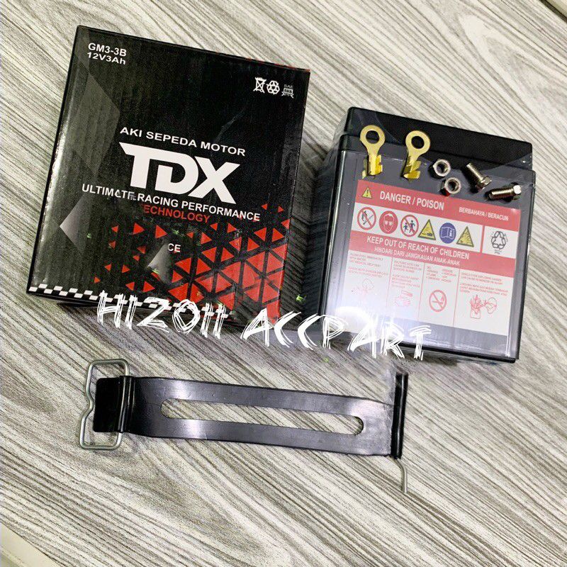aki/accu kering TDX RX king cobra RX king master RX peredam