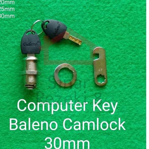 Terlaku.. Cam Lock 30 MM BALENO MASTER KEY LIPAT / Camlock Kunci Loker Besi Kait Ⓜsbbღ