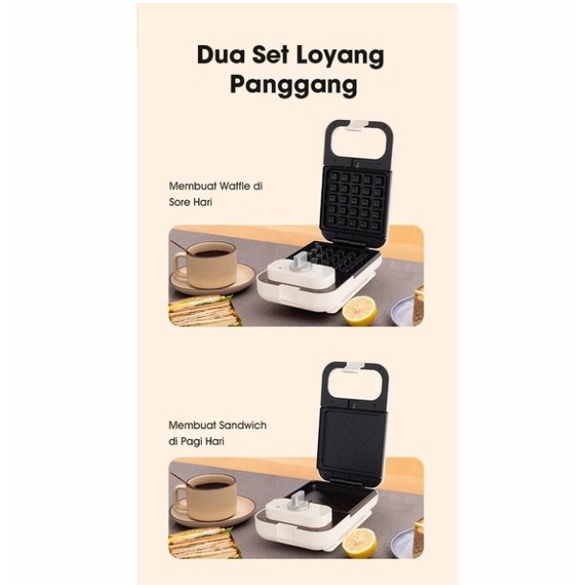 Pemanggangan Roti Sandwich Maker Samono SW-WMS600