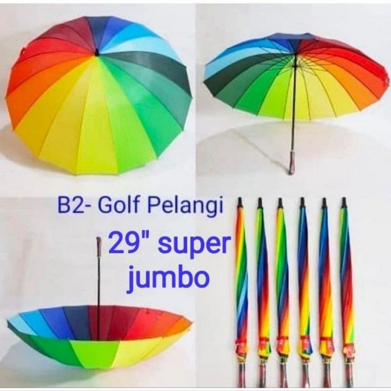 PAYUNG PELANGI JUMBO/PAYUNG PELANGI JUMBO COD
