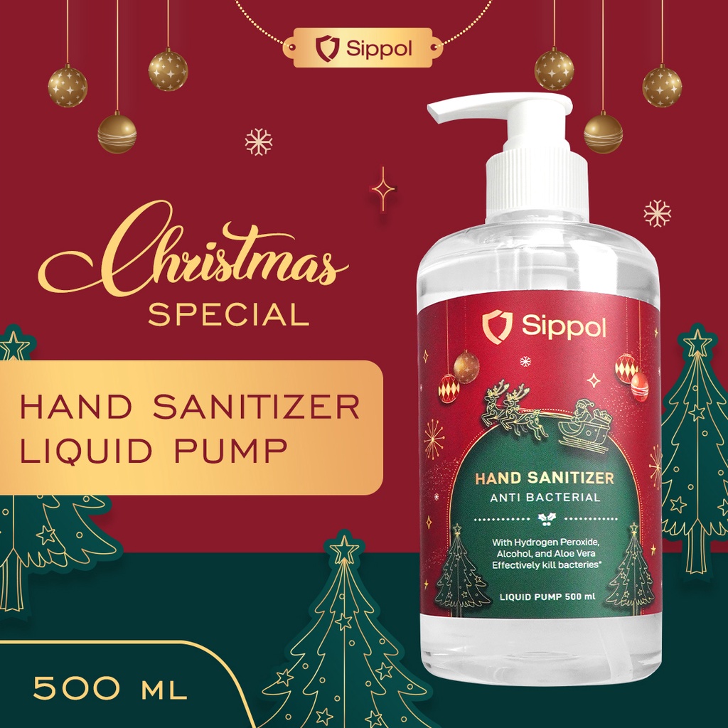 EDISI SPESIAL Sippol Hand Sanitizer Liquid Pump 500 ml ( Baby Blossom )