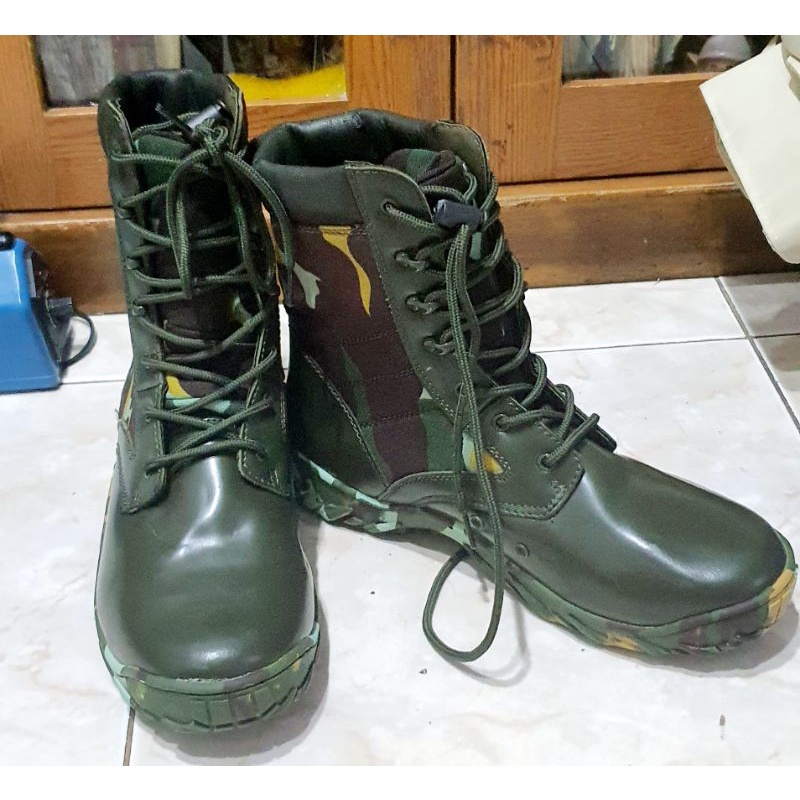 Sepatu dinas PDL Polri - Sepatu PDH TNI army loreng