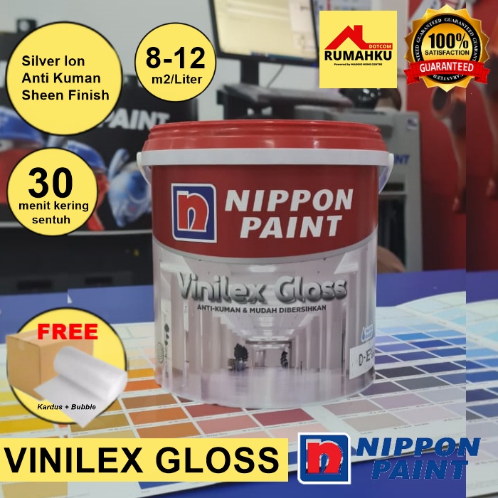 CAT TEMBOK NIPPON - CAT INTERIOR NIPPON - CAT TEMBOK VINILEX GLOSS 5KG NIPPON