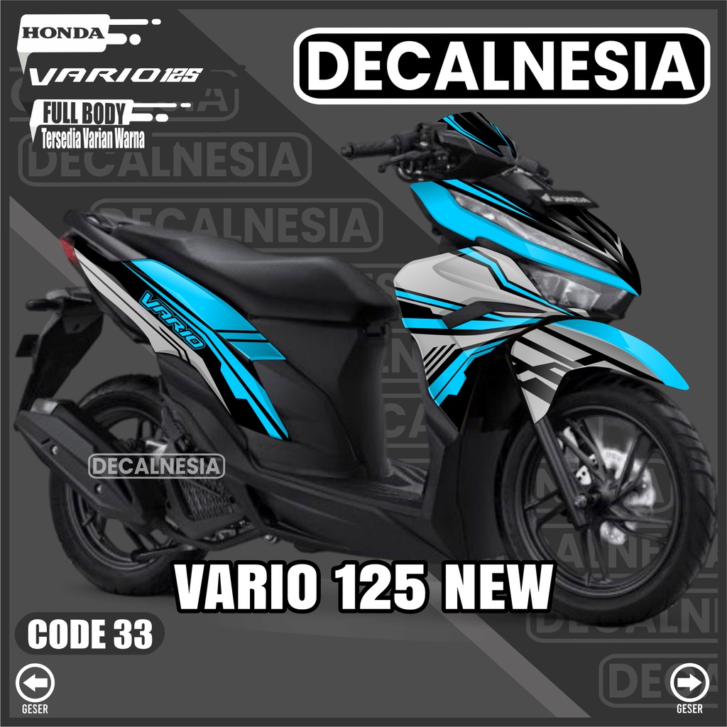 Stiker Decal Vario 125 New 2022 2023 Full Body Sticker CBS ISS SP Motor Honda Simple Variasi Modifik
