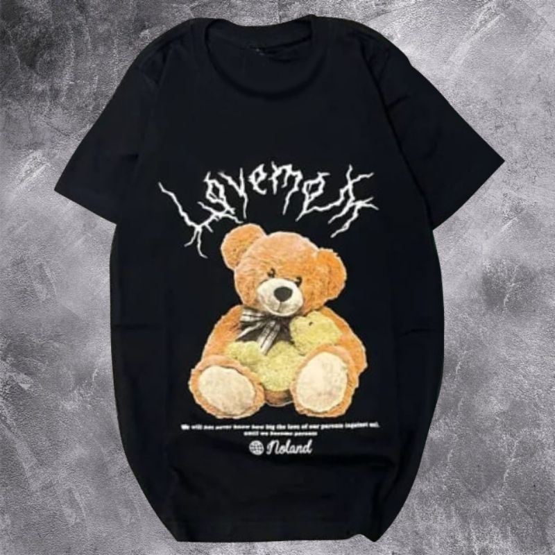 KAOS / TSHIRT OVERSIZE LOVEMOM BEAR