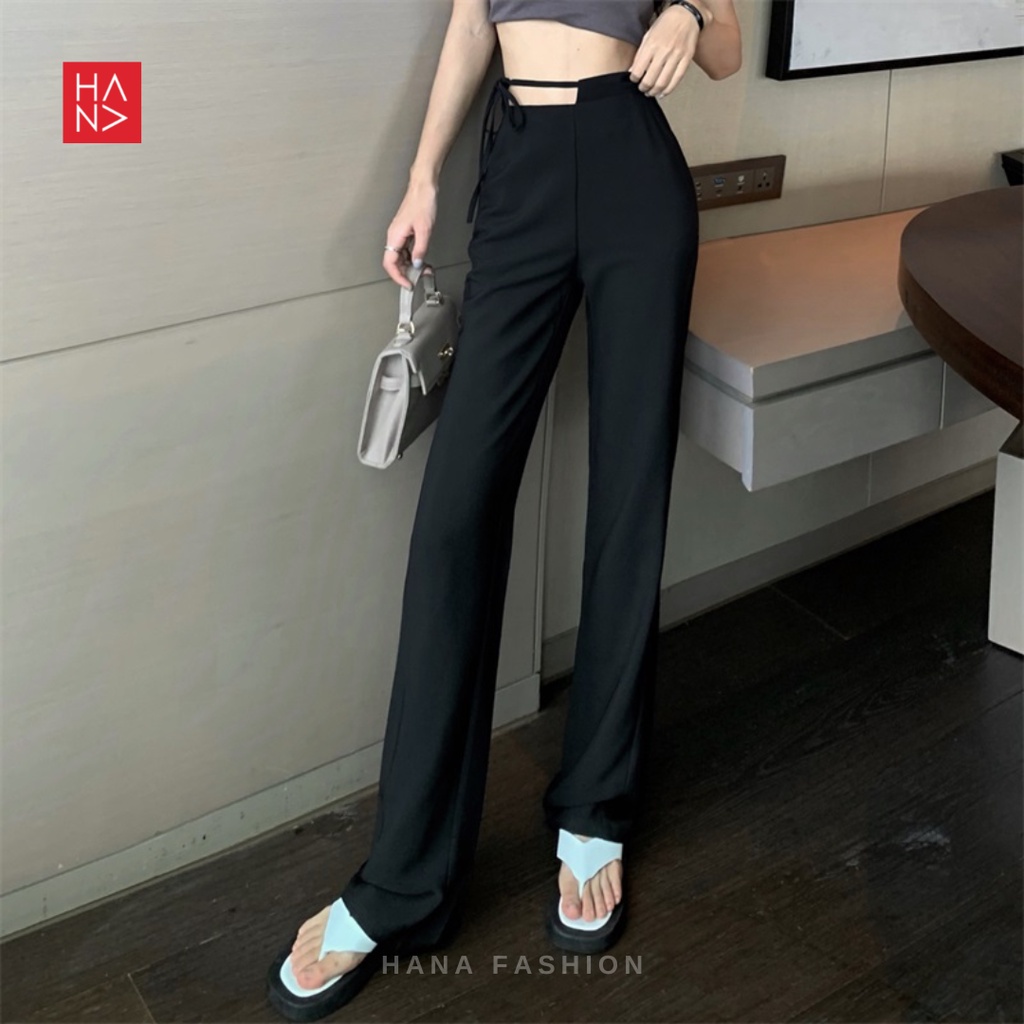 HanaFashion JKT - Biena Loose Pants with Rope Celana Panjang Wanita - LP126