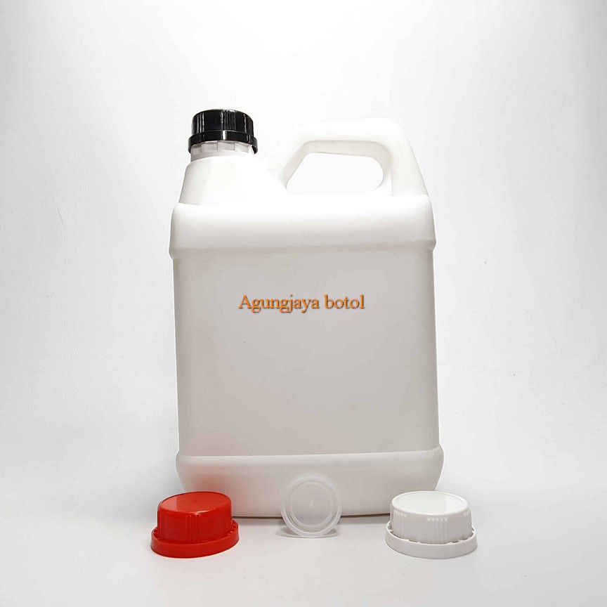 Jerigen 4 L Putih Hdpe / Jerigen Hdpe / Jerigen / Jerigen Madu / Jergien Softener / Jerigen 4 L