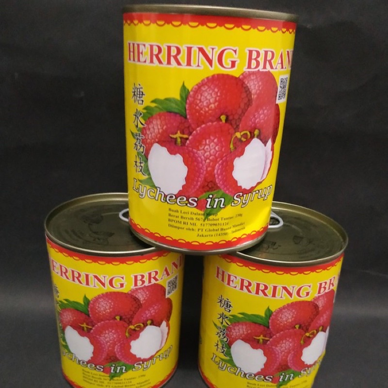 

Leci Lecy Lychee Kaleng Sirup Herring Brand 565gr