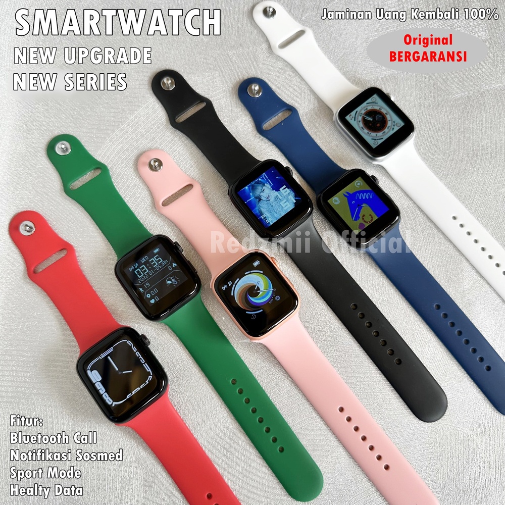 (Ori Bergaransi) Smartwatch Series 5 Terbaru T500 Layar Cerah | Bisa Custom Foto, Notifikasi ,Tleponan Dll | Jam Tangan Pintar