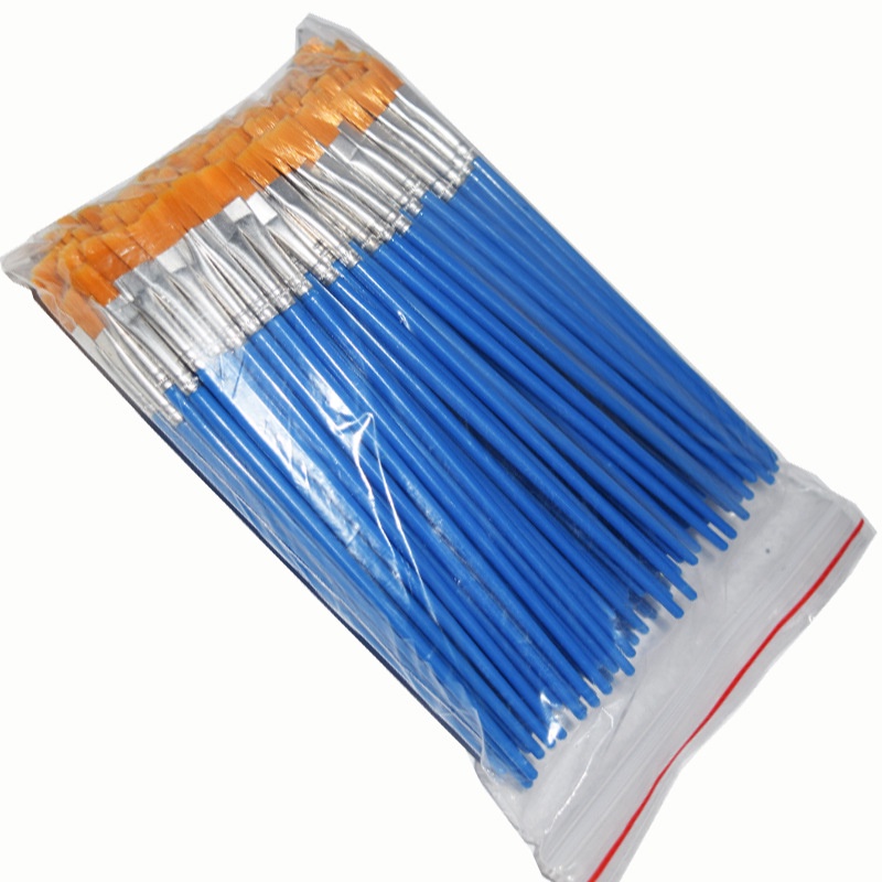 50pcs Kuas Lukis Set / Paintbrush Paint Brushes / Flat - Artist Paint Brush