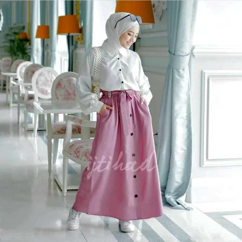 Rok Aline bahan katun Madinah Fodu brand ijtihad