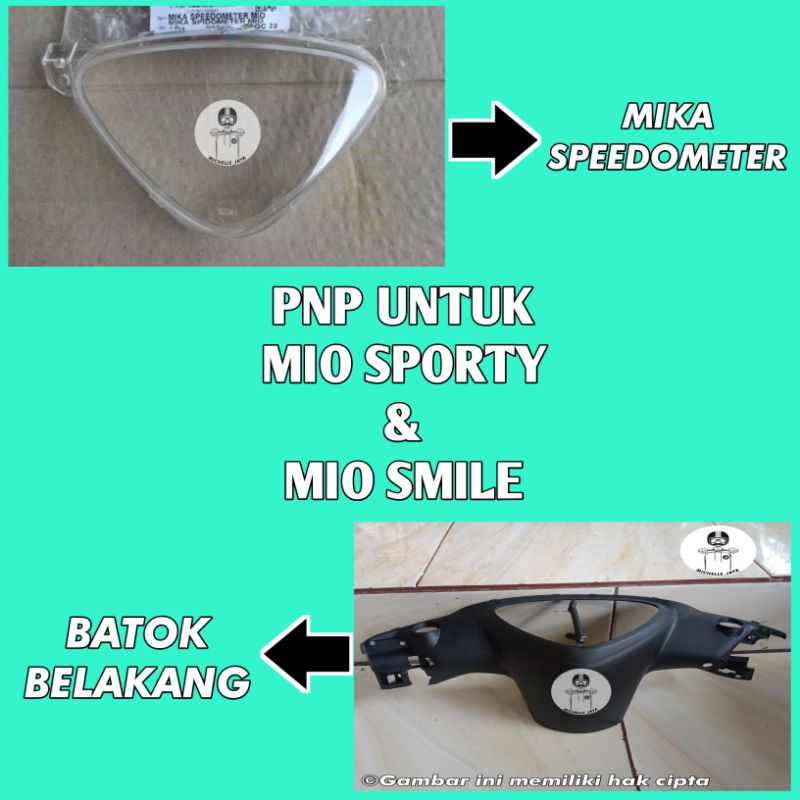 Batok belakang dan mika speedometer Yamaha mio sporty atau smile tahun 2004-2008