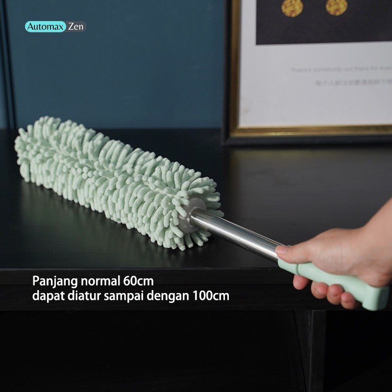 Kemoceng Microfiber Teleskopik Adjustable 100 cm Pembersih Langit Rumah