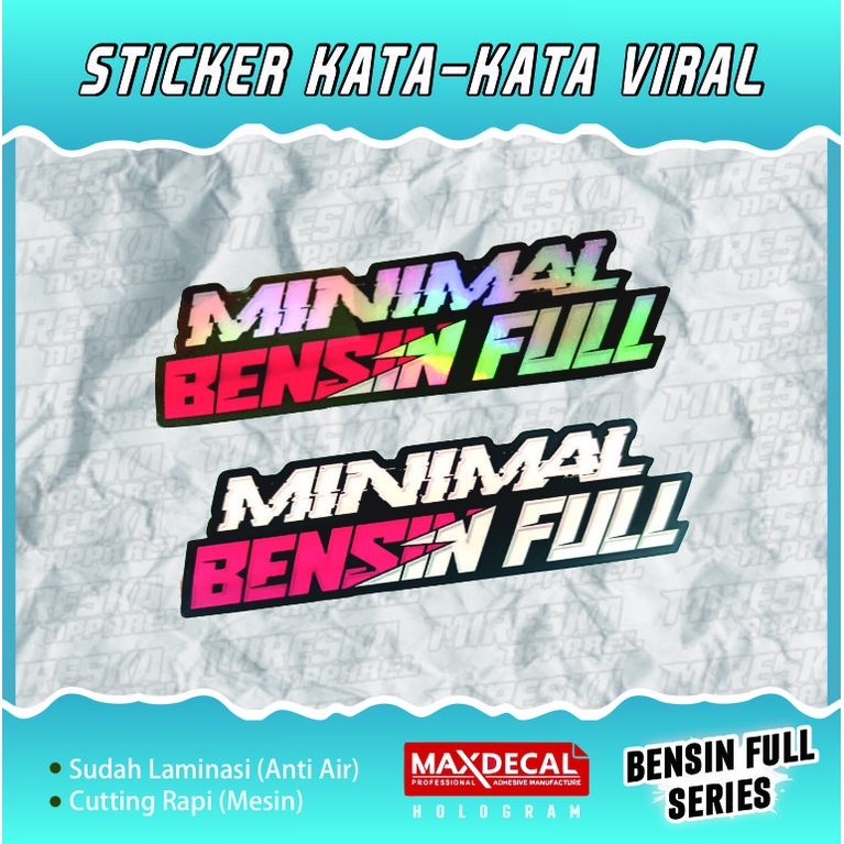 

TERLARIS!!! STICKER MINIMAL BENSIN FULL ESTETIK VIRAL | STIKER HELM MOTOR CUTTING VIRAL HOLOGRAM | KATA-KATA | STICKER RACING | STICKER PACK | STICKER BRAND | STIKER | SOUNDBALAPBLITAR | f2_design | sidacreative | rizkigalery15 | SANDRACE