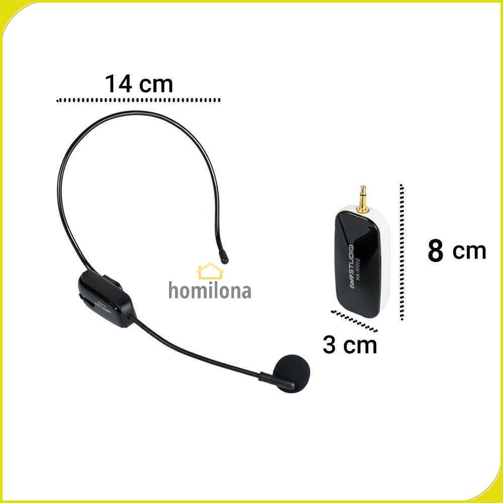 TaffSTUDIO Wireless UHF Call Center Mic with Transmitter - HX-W002