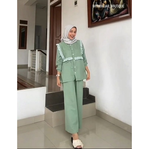 NAOMI SET ONE SET BY PINKHIJAB_BOUTIQUE KATUN RAMI PREMIUM BEST SELLER