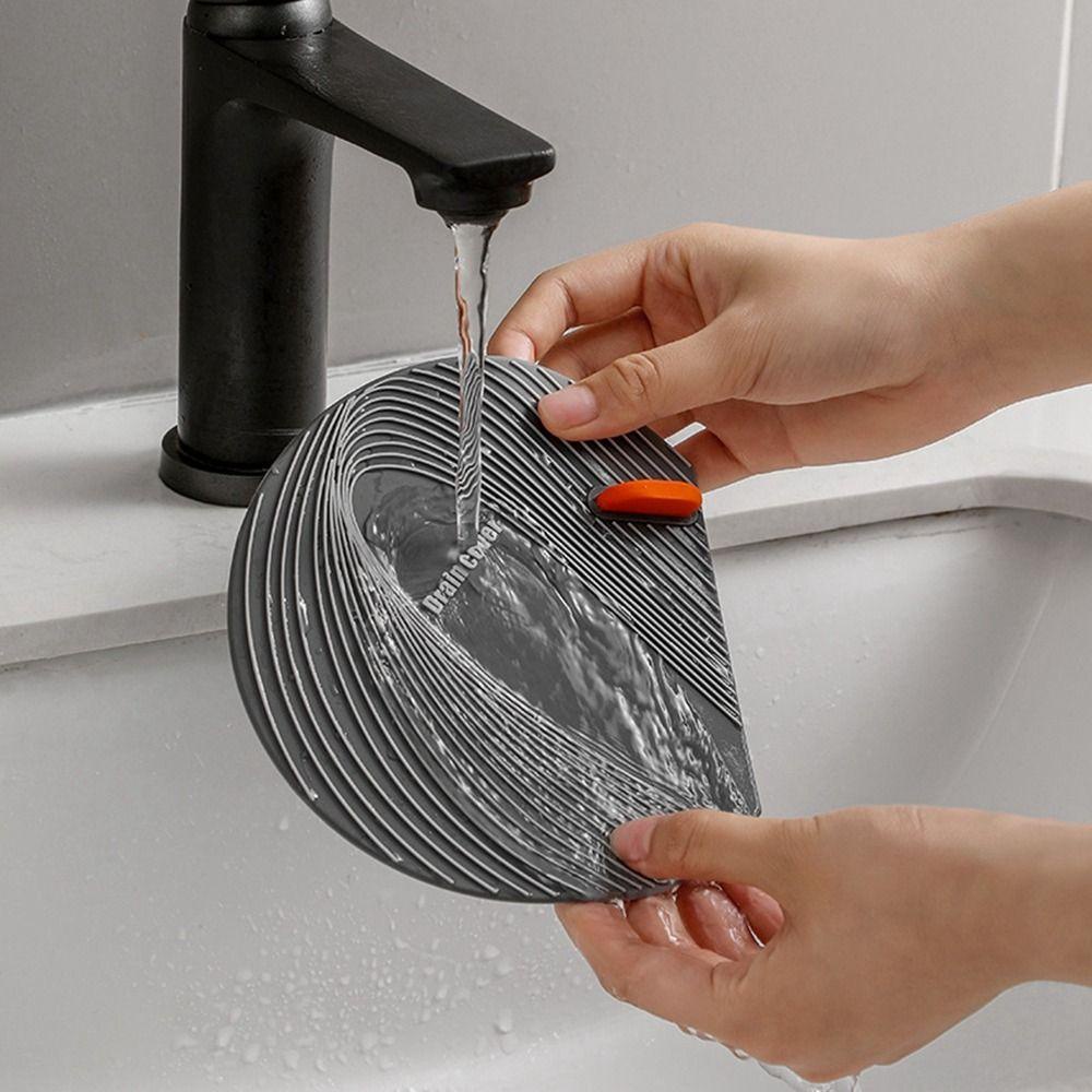 REBUY Penutup Saluran Air Anti Bau Serangga-Anti Untuk Dapur Kamar Mandi Air Stopper Toilet Pad Sealing Saringan Wastafel