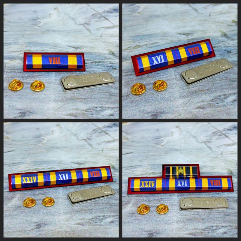 PITA TANDA JASA/MENDALI NARARIA ATRIBUT POLRI 8 + 16 + 24 TAHUN