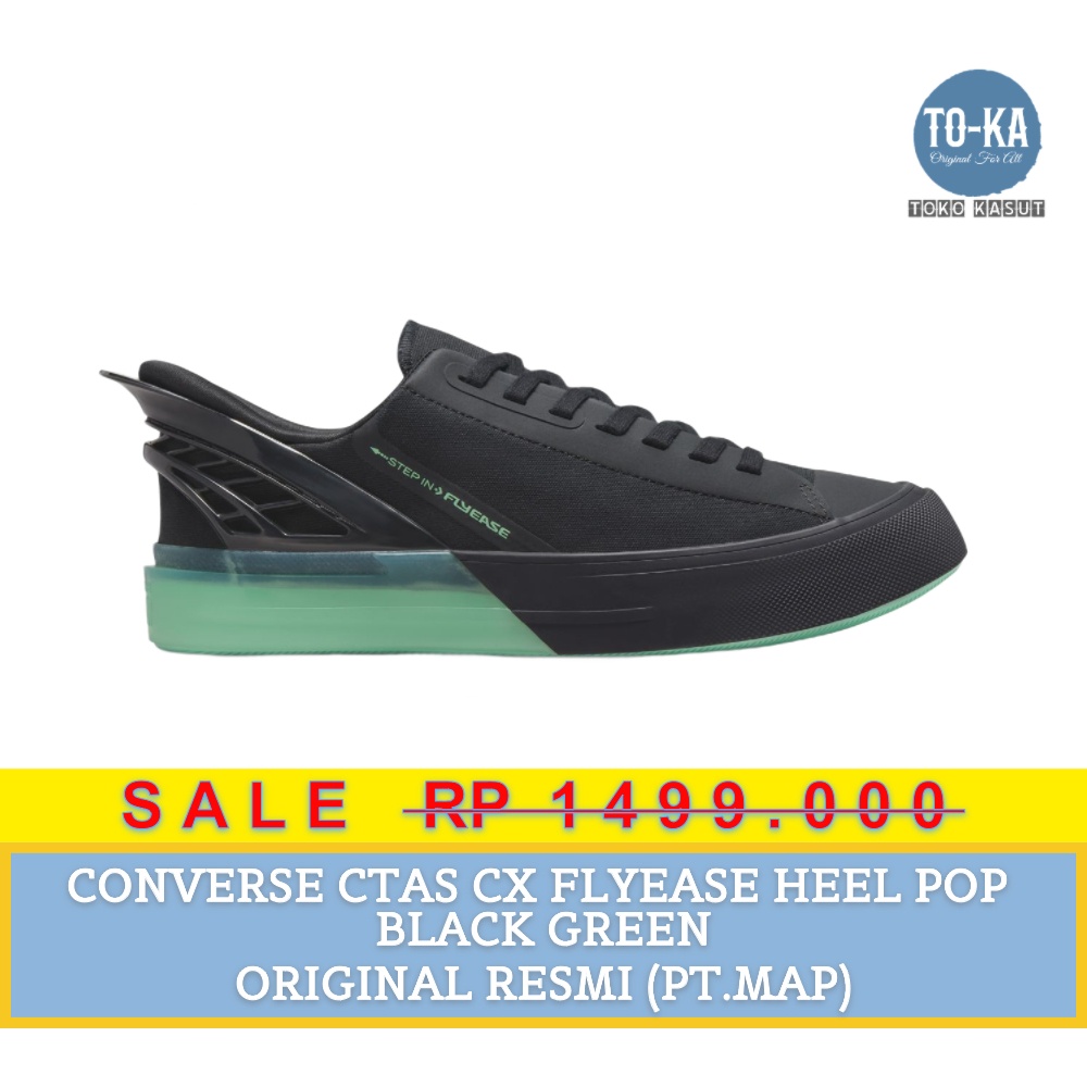 CONVERSE CHUCK TAYLOR ALL STAR CX FLYEASE HEEL POP MEN'S - BLACK