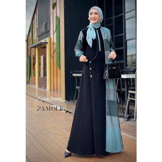 Gamis Pamole Fusia Dress